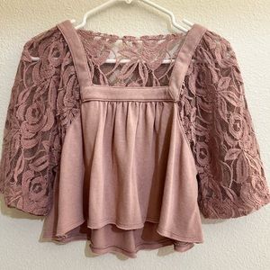 Beautiful laced crop top